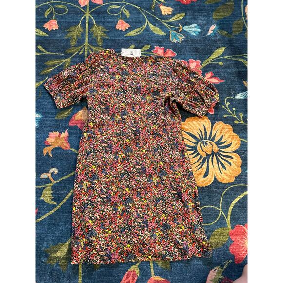 NWT Boden Floral Cotton Mini Dress Size 10 - Picture 3 of 6
